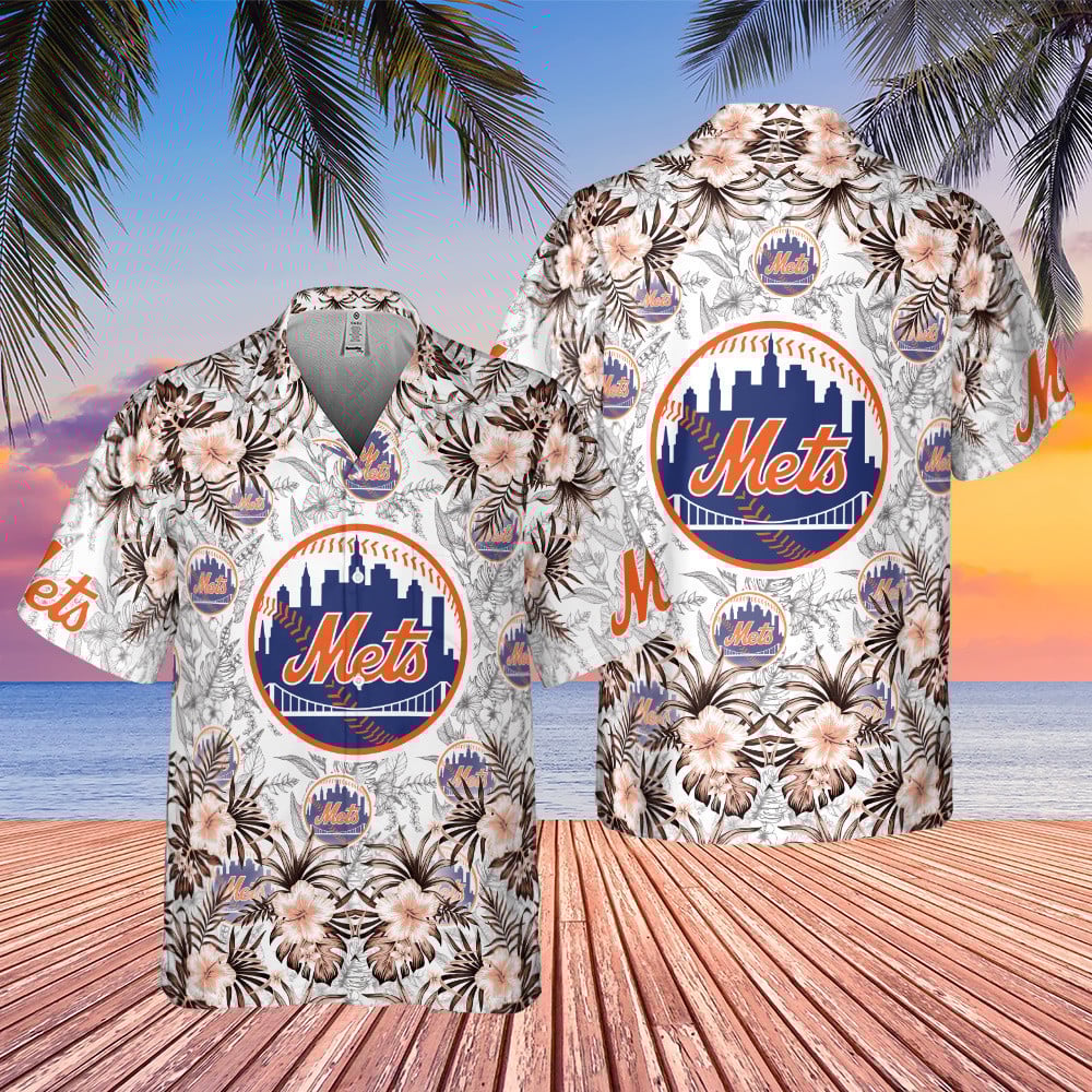 New York Mets Major League Baseball 2023 Aop Hawaiian Shirt