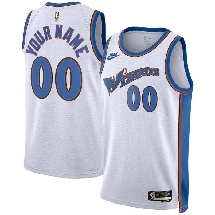 Washington Wizards Unisex 2023 Custom Swingman Pro Official Jersey – Classic Edition – White