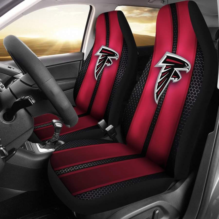 Incredible Line Pattern Atlanta Falcons Logo Car Seat Covers CSC9605