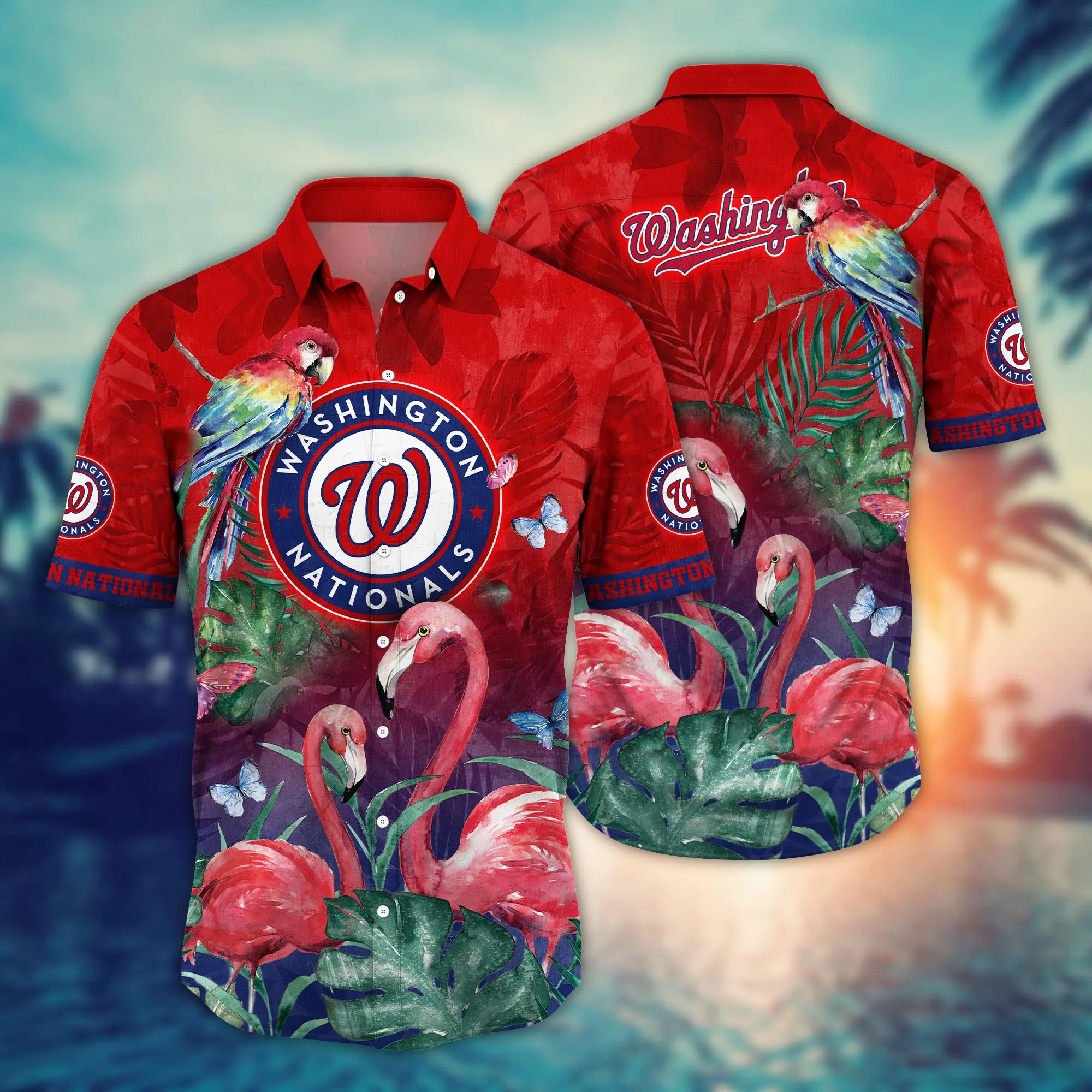 Washington Nationals Mlb Hawaiian Shirt Sunning Aloha Shirt