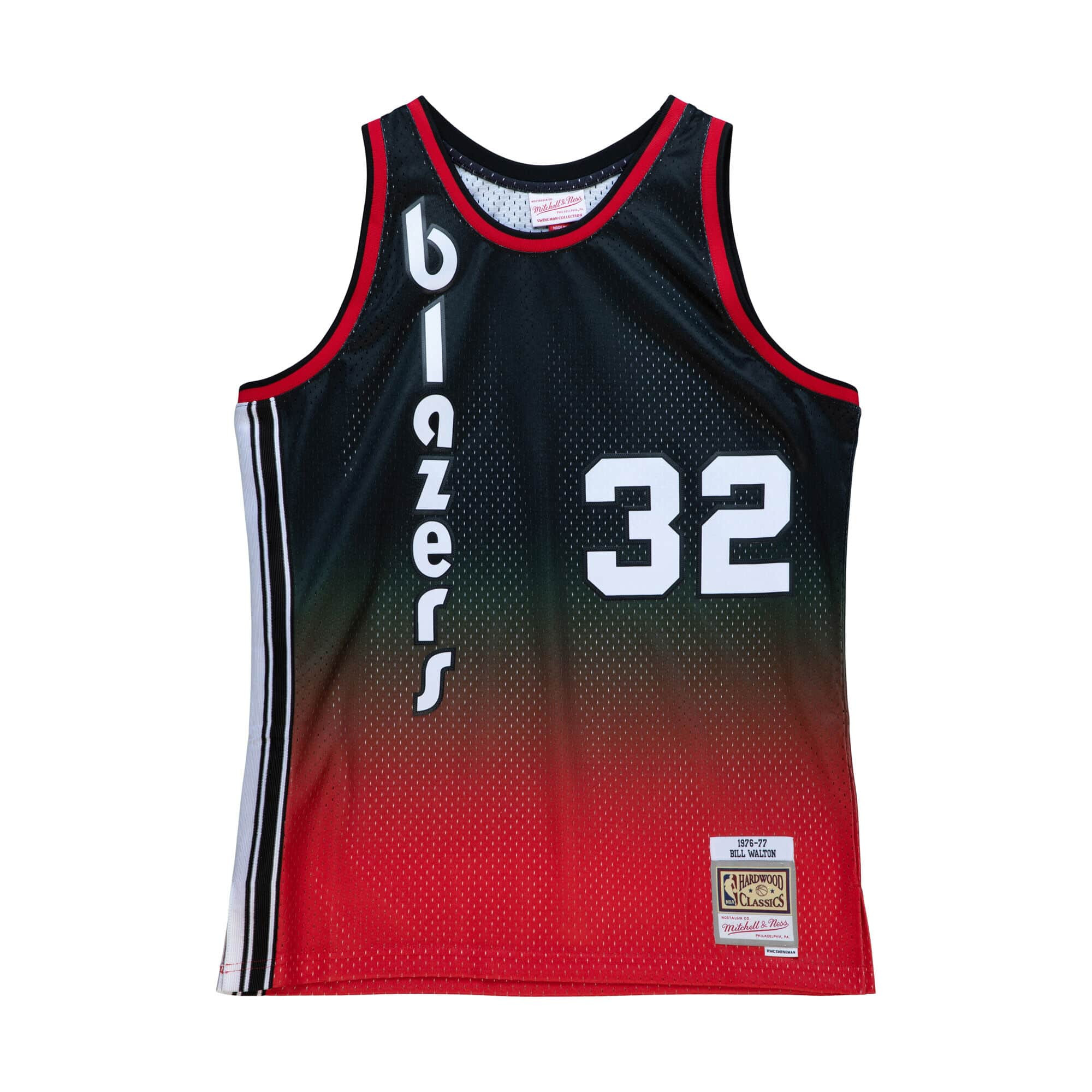 Mitchell & Ness Fadeaway Swingman Bill Walton Portland Trail Blazers ...