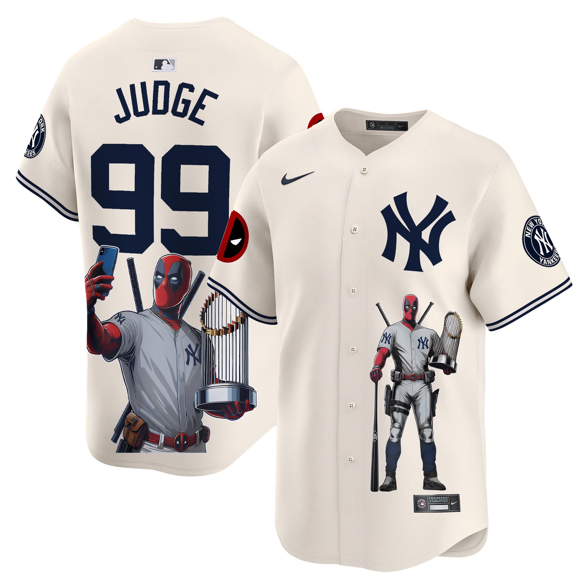 Unisex New York Yankees Deadpool Premier Limited Jersey – Printed