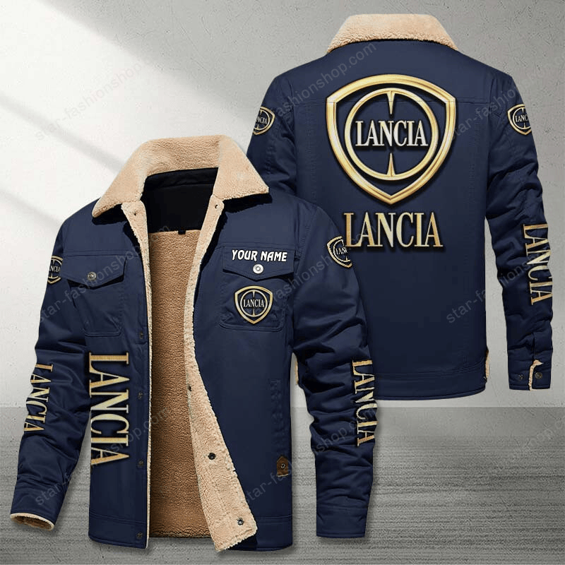 Lancia Navy Custom Name Stand Collar Jacket