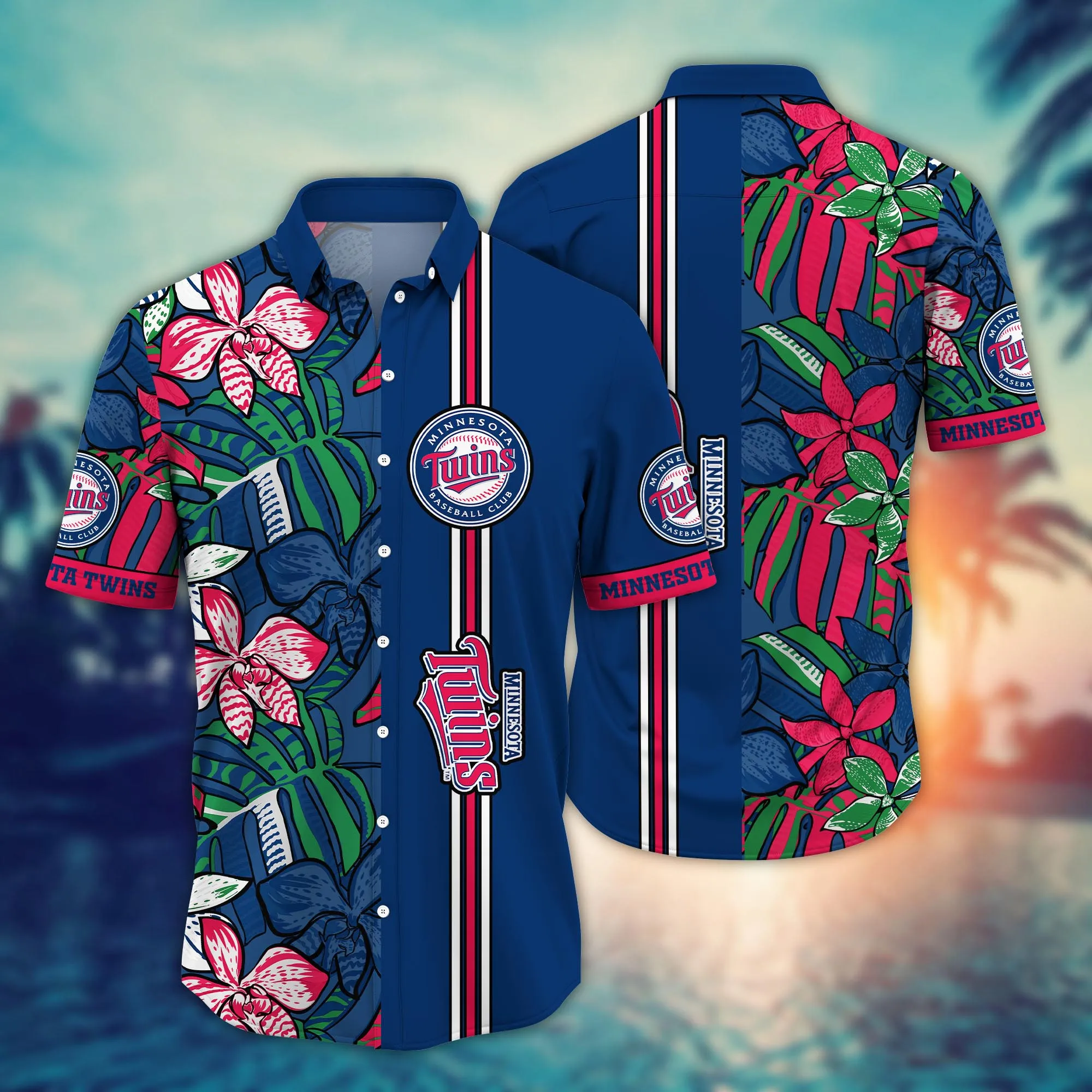 Minnesota Twins Mlb Hawaiian Shirt Hiking Aloha Shirt