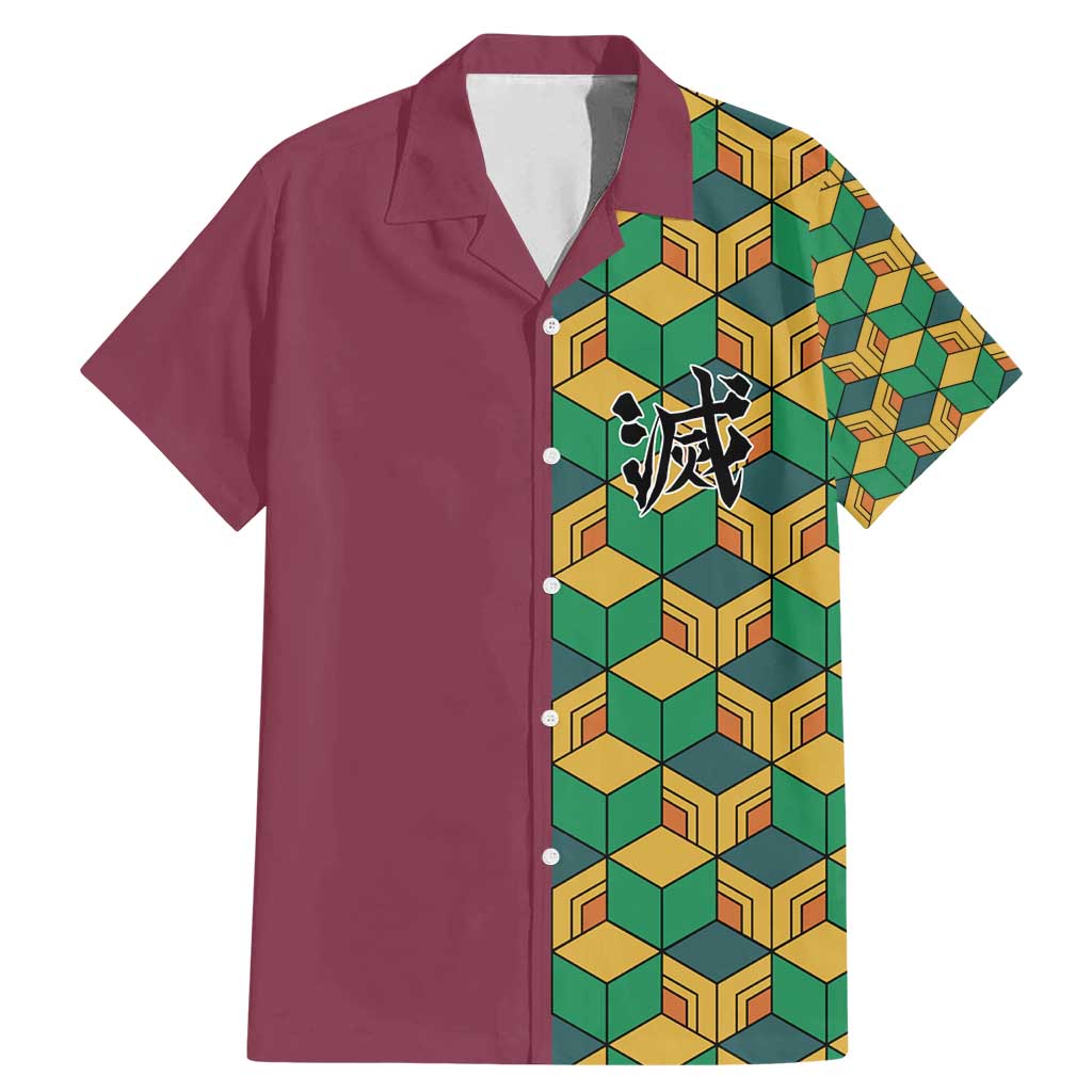 Tomioka Giyu Haori Demon Slayer Family Matching Mermaid Dress And Hawaiian Shirt Anime Style Ts04