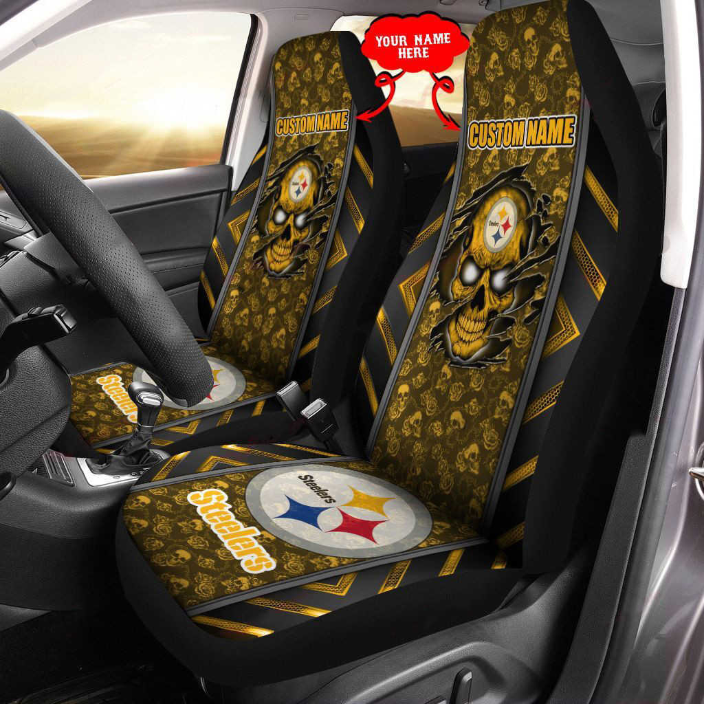 Pittsburgh Steelers Personalized Car Seat Cover Set CSC1849