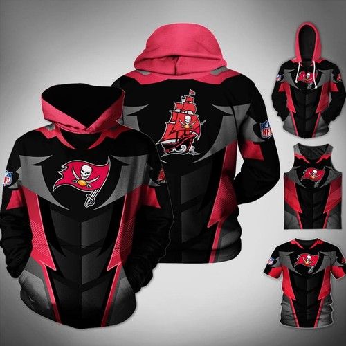 Tampa Bay Buccaneers Pullover And Zippered Hoodies Custom 3d Tampa Bay Buccaneers Graphic Printed 3d Hoodie All Over Print Hoodie For Men For Women Best Personalized Gift