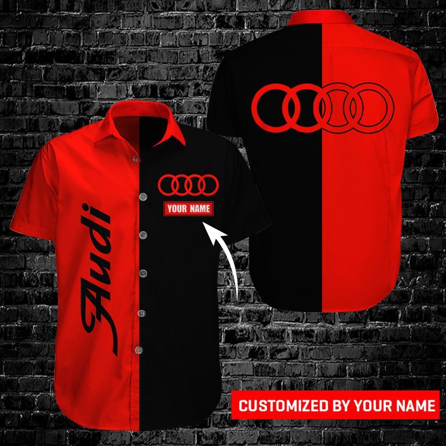Audi Button Shirt 3D ALL OVER CUSTOM &hellip;