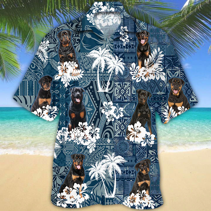 Rottweiler Hawaiian Shirt