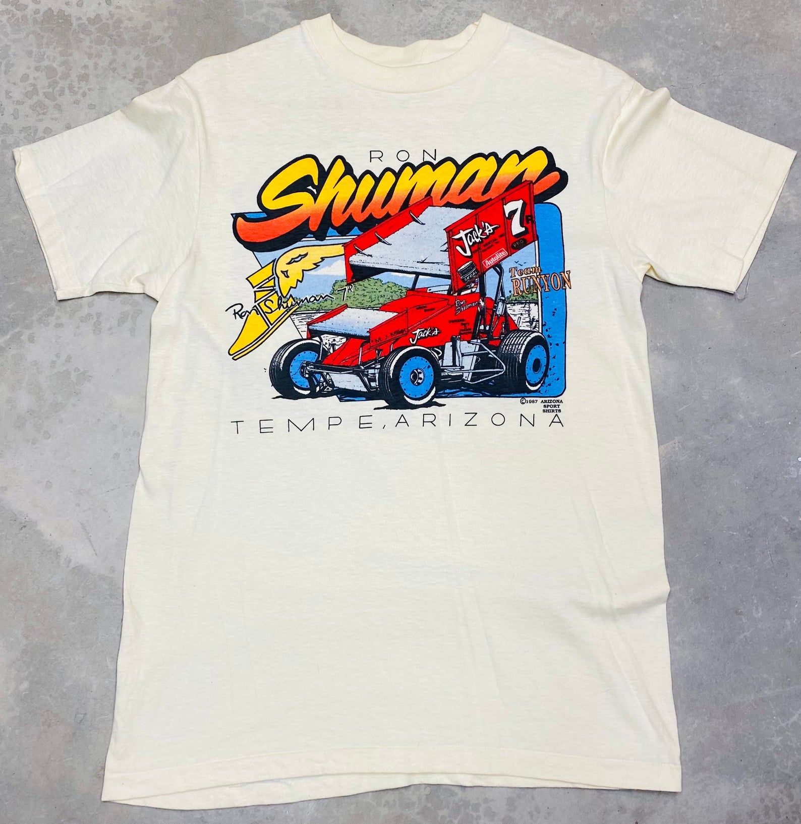 Vintage 1987 Ron Shuman / Jack Runyon S Car Tee –