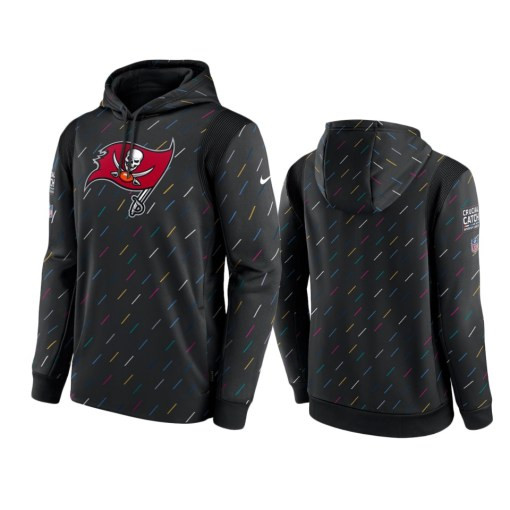 Tampa Bay Buccaneers Charcoal Therma Pullover 2021 Crucial Catch Hoodie