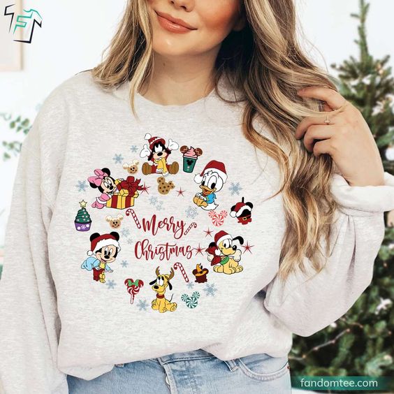 Merry Christmas Mickey Christmas Shi … fashionstation