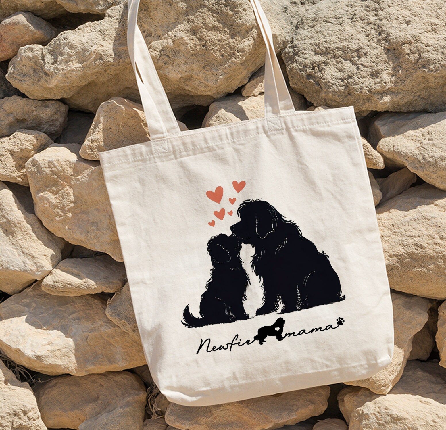 Newfoundland Tote Bag, Dog Mom Essentials Tote Bag, Dog Mom Tote Bag, Newfoundland Love Mama Tote Bag For Dog Lover Gift For Dog Mom Gifts