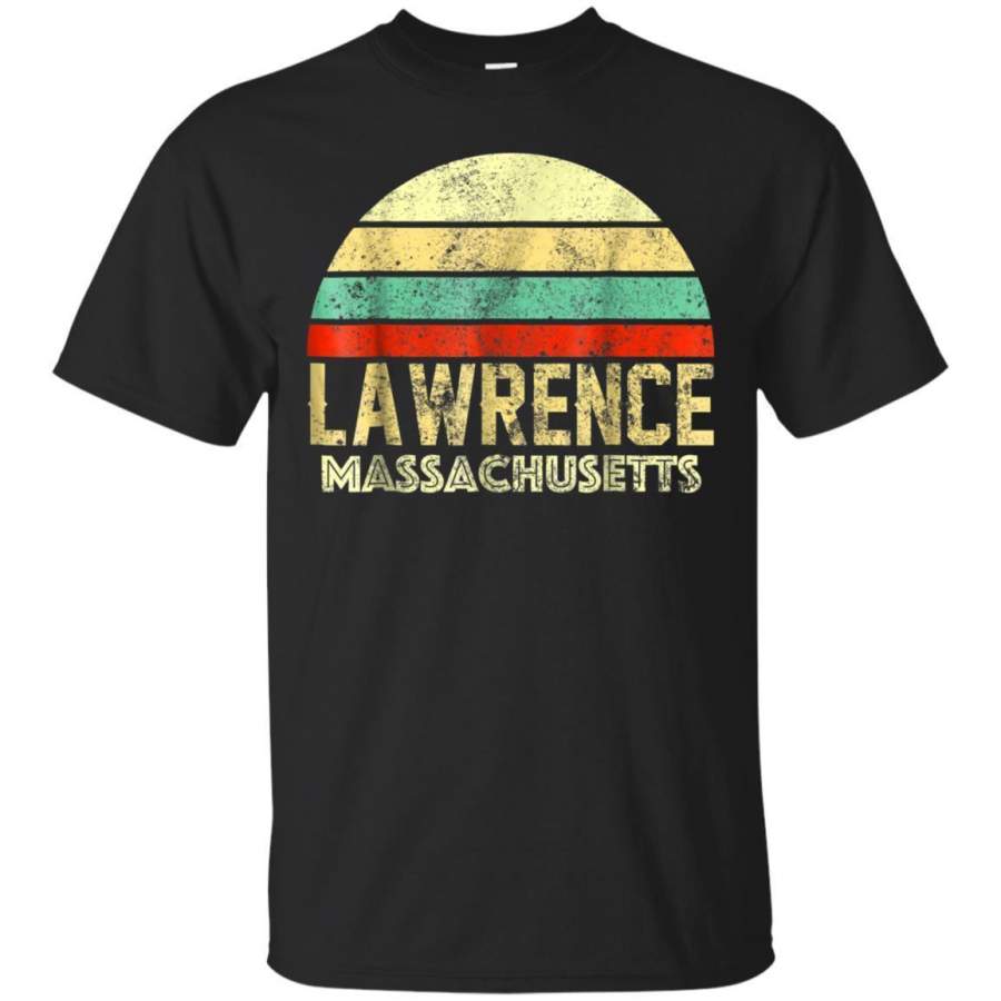 AGR Lawrence Ma Massachusetts Vintage Retro Sunset Tee T Shirt Jaq T-shirt