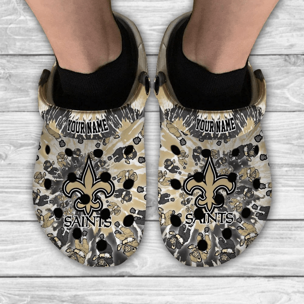 New Orleans Saints Grateful Dead Custom Personalized Crocss Classic Clogs Shoes Ver699