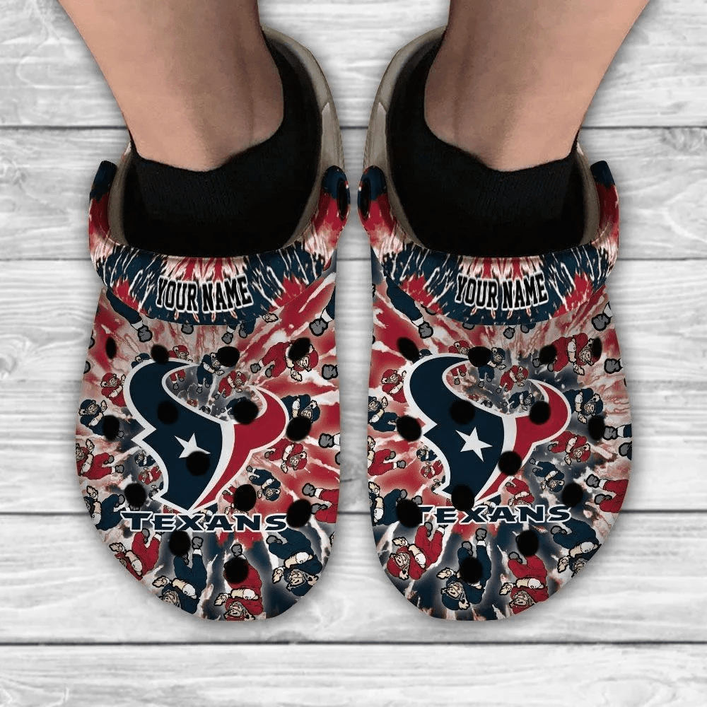 Houston Texans Grateful Dead Custom Personalized Crocss Classic Clogs Shoes Ver930