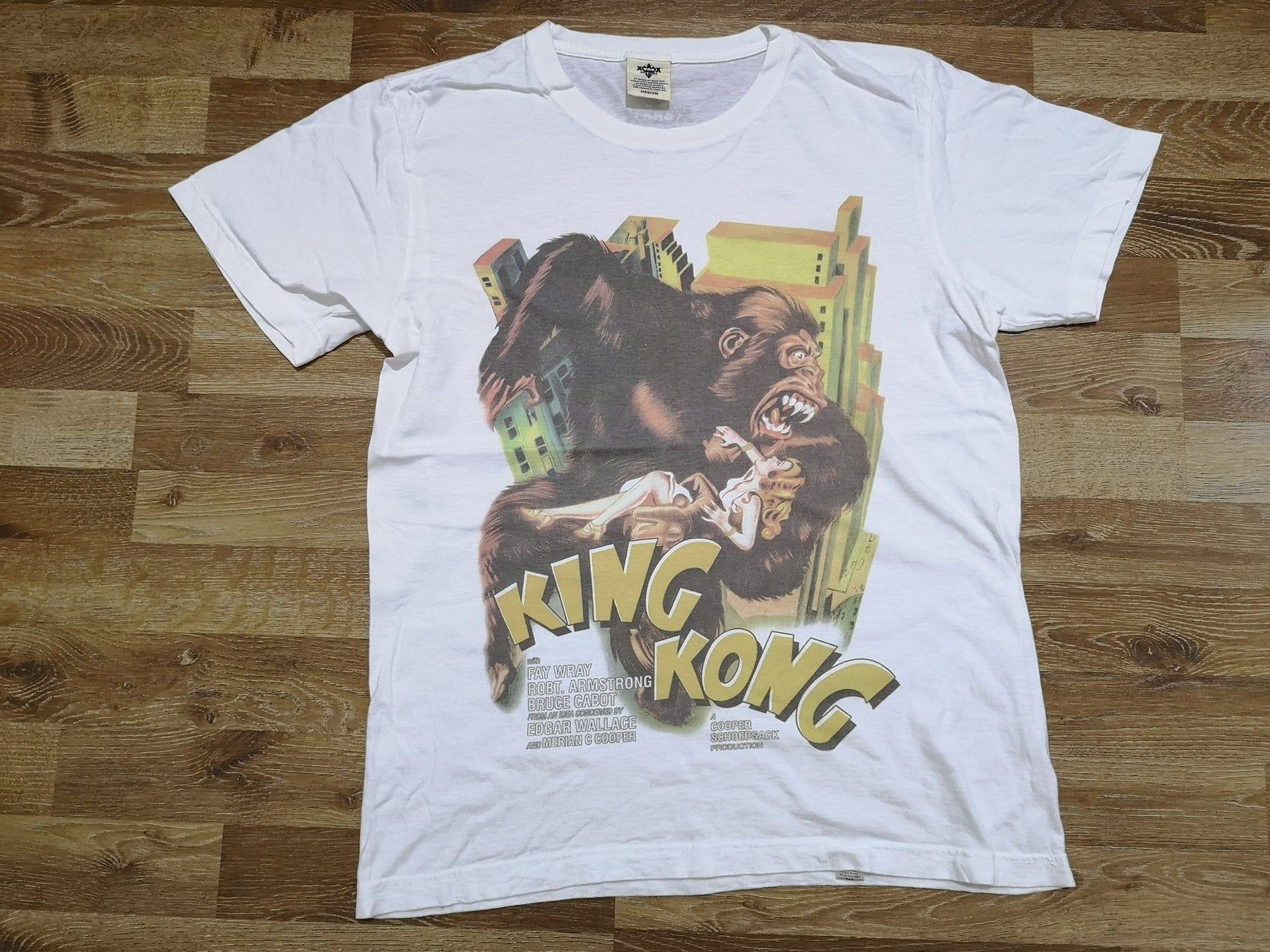 Rare! True Vintage 2000’S King Kong Movie Epic Adventure Film Promo Peter Jackson T Shirt Carl Denham Jack Black