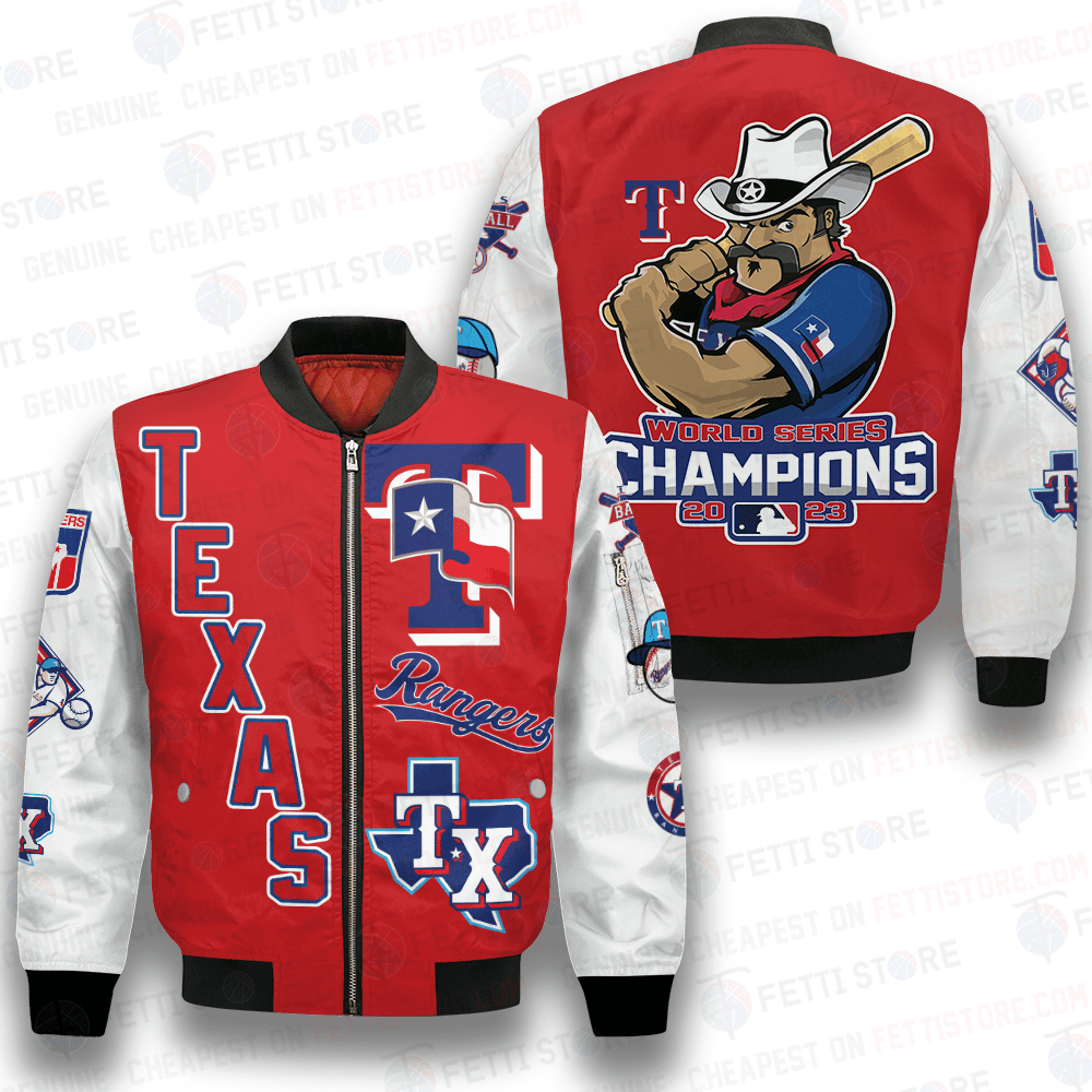 Texas Rangers Maijor Baseball League AOP Bomber Jacket STM BJ1268