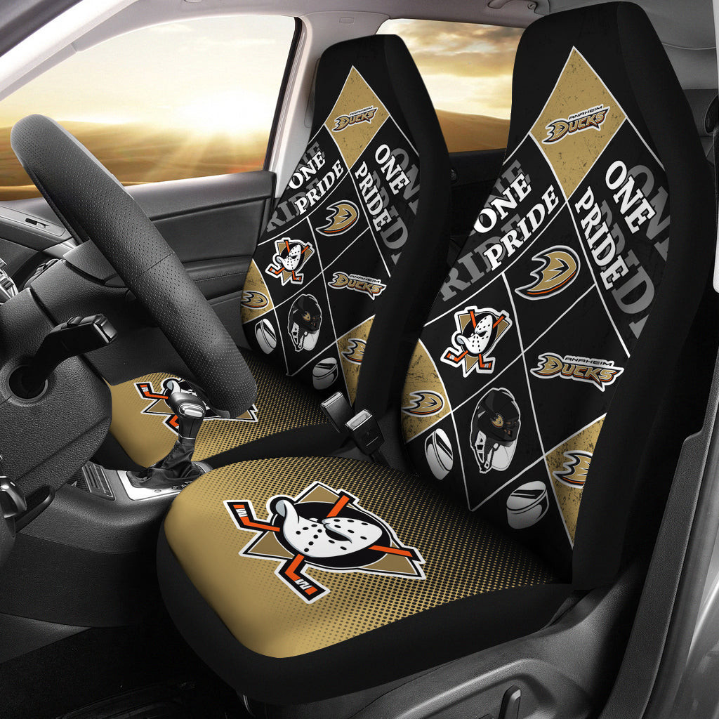 Anaheim Ducks Pride Flag Car Seat Cover Set CSC9828