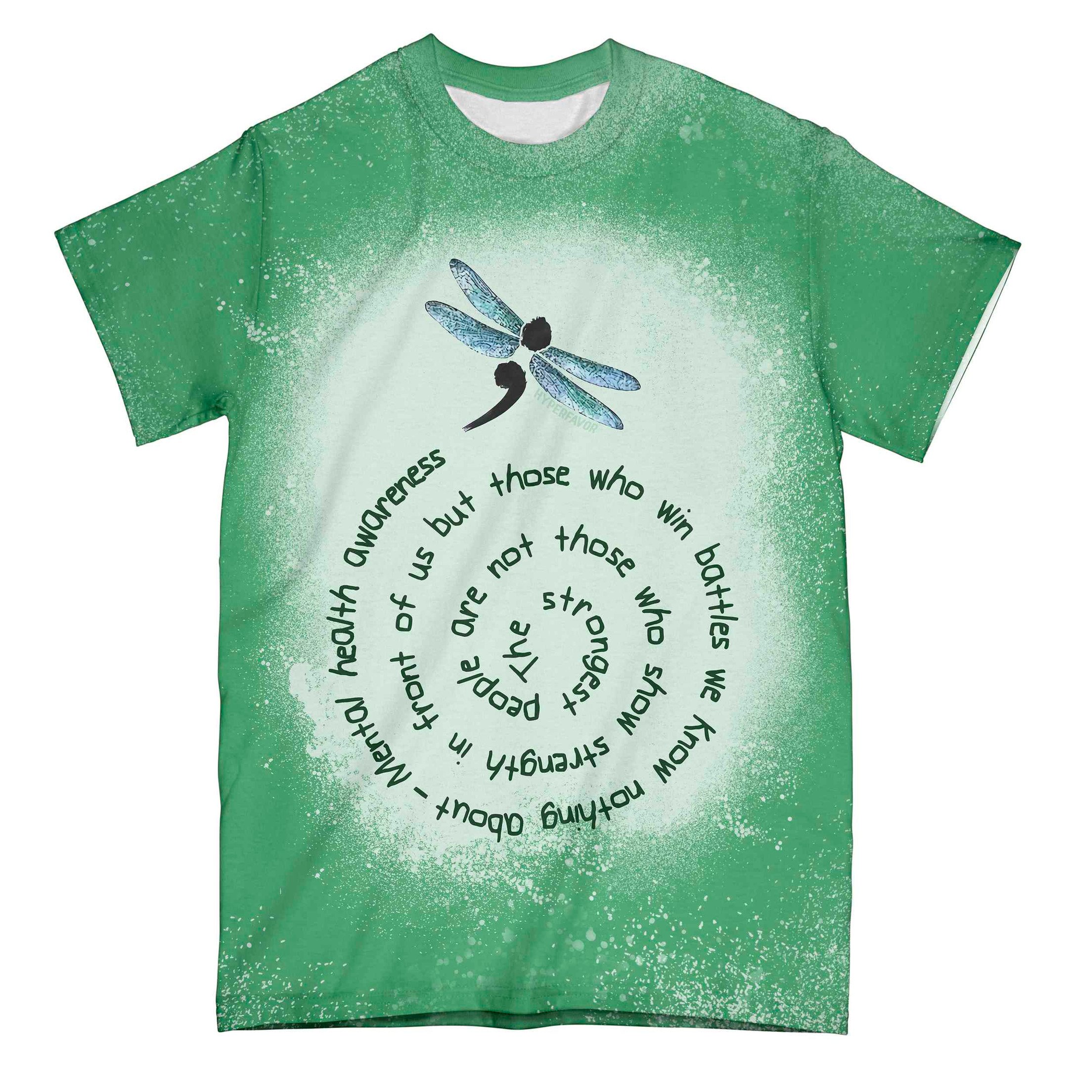Mental Health Awareness Dragosport-Teamy Circle All Over T Shirt 3D Aop
