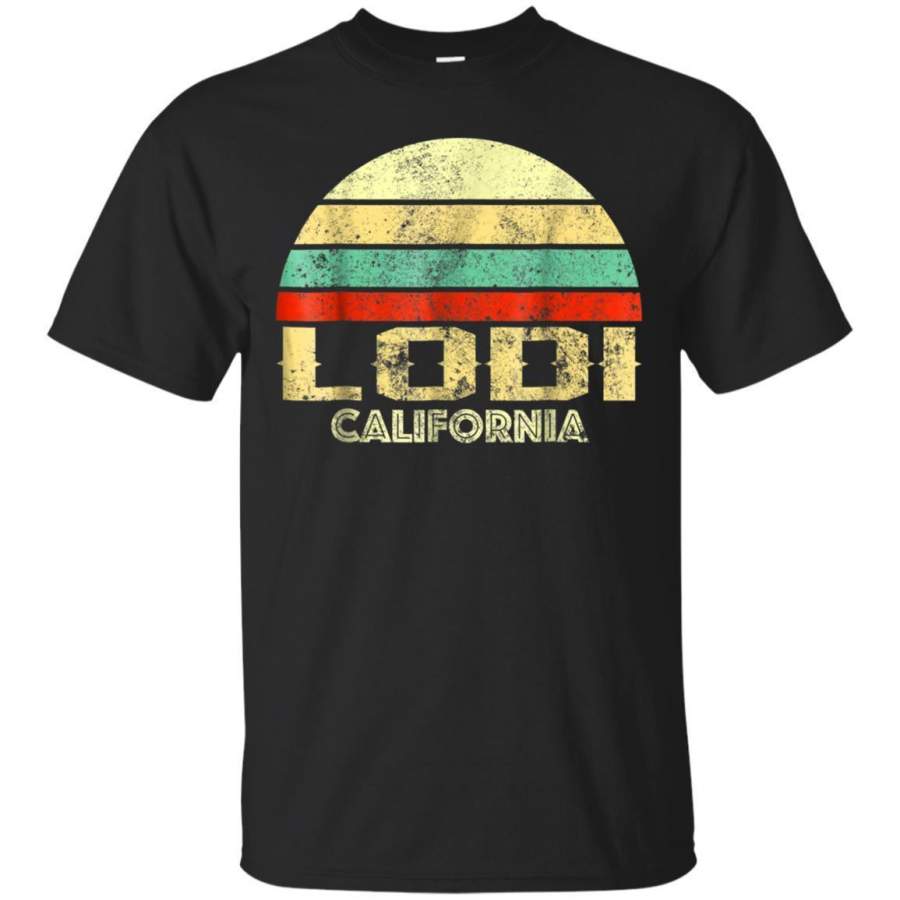 AGR Lodi Ca California Vintage Retro Sunset Tee T Shirt Jaq T-shirt