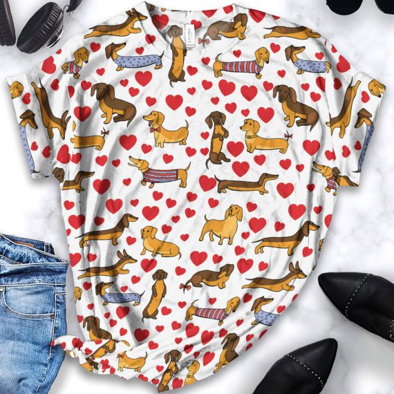 Dog Lover Gift Dog Dachshund White H …