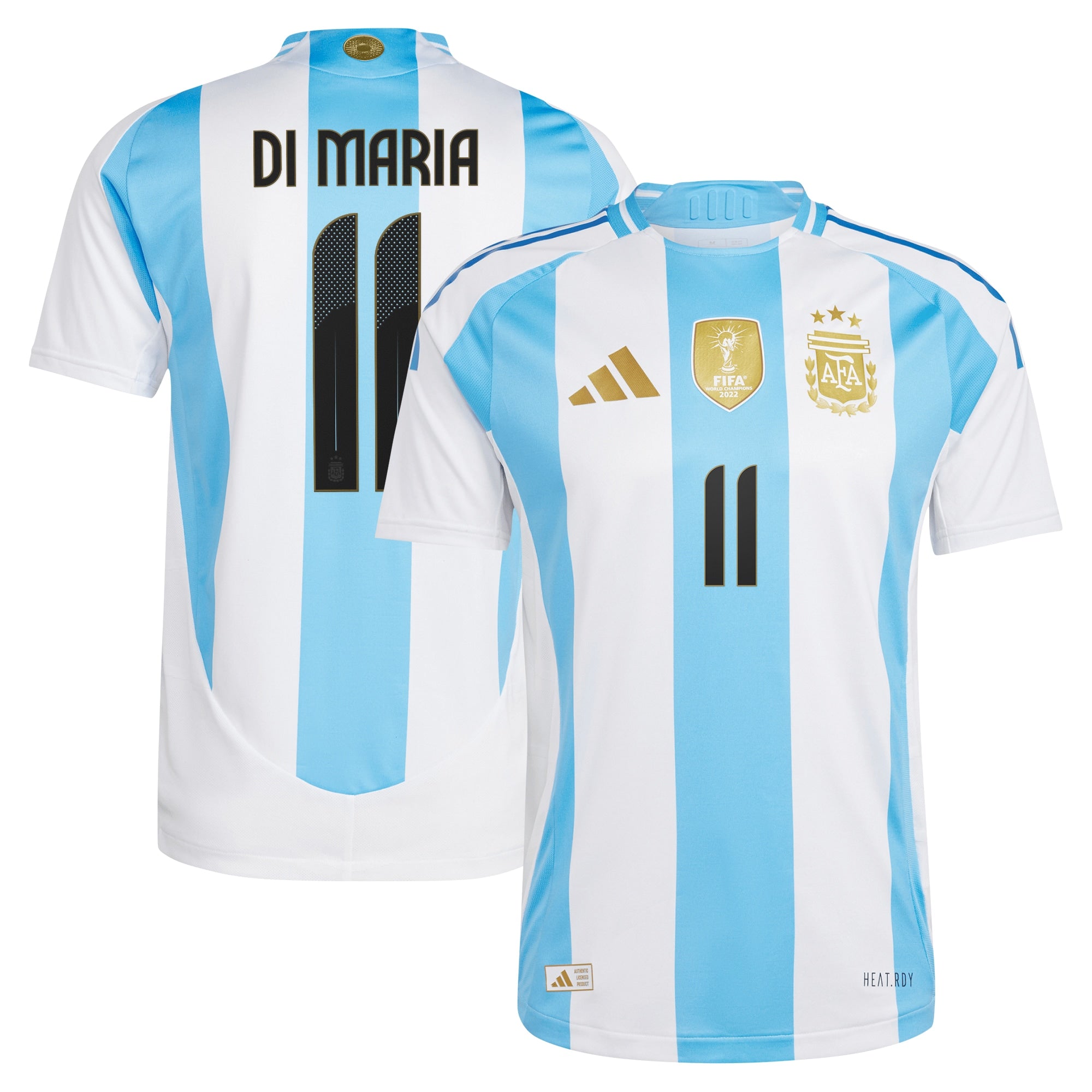 Angel Di Maria Argentina National Team Adidas 2024 Home  Jersey – White