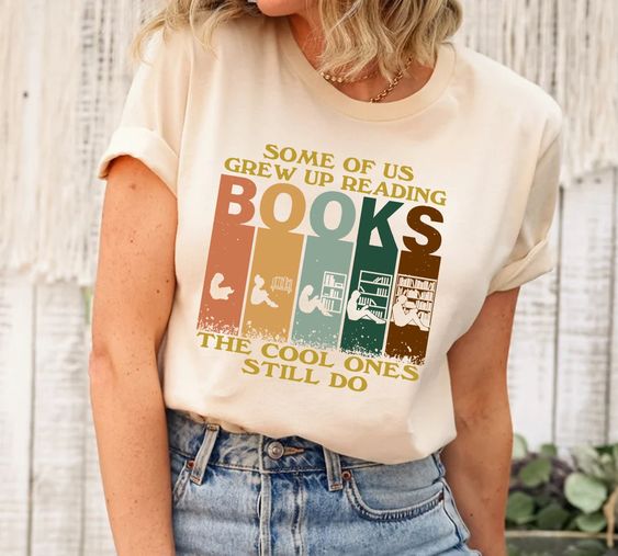 Vintage Grew up Reading Books Shirt fashionstation