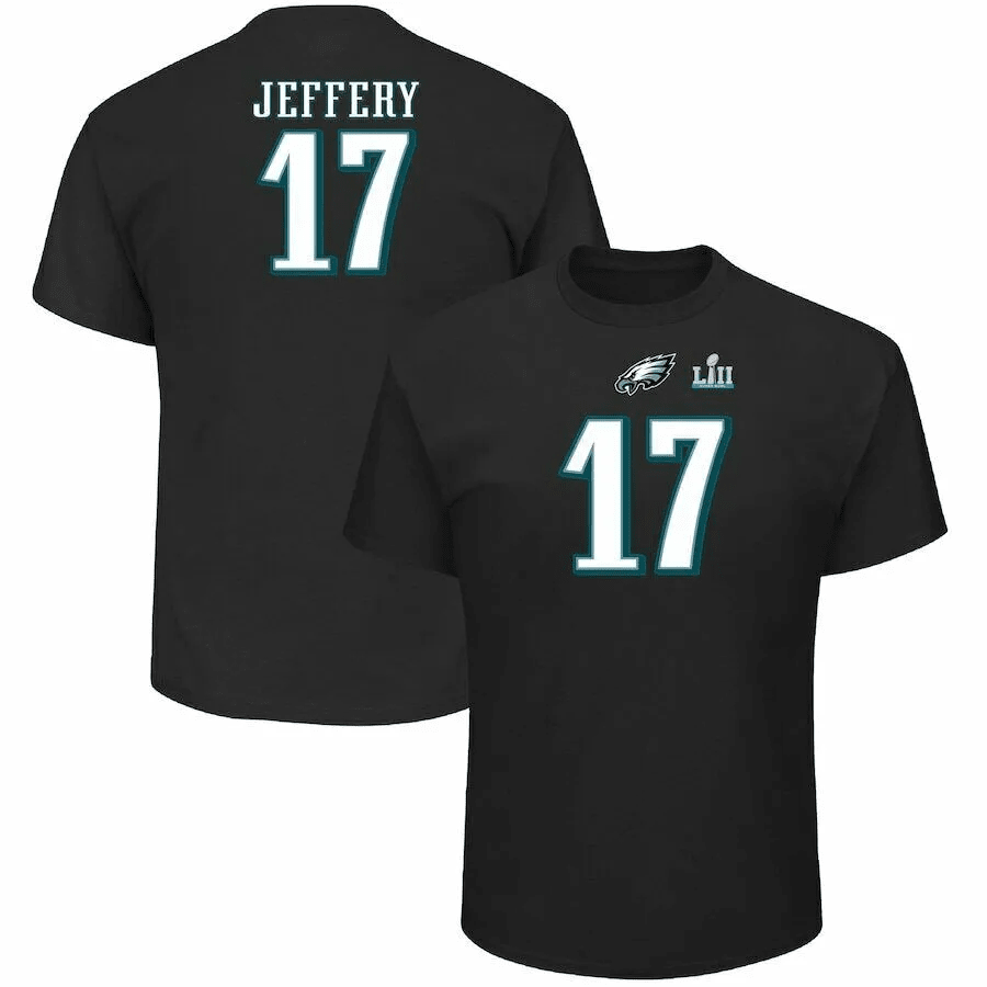 Philadelphia Eagles 17 Alshon Jeffery Name Number Shirt Vintage Gift Tee