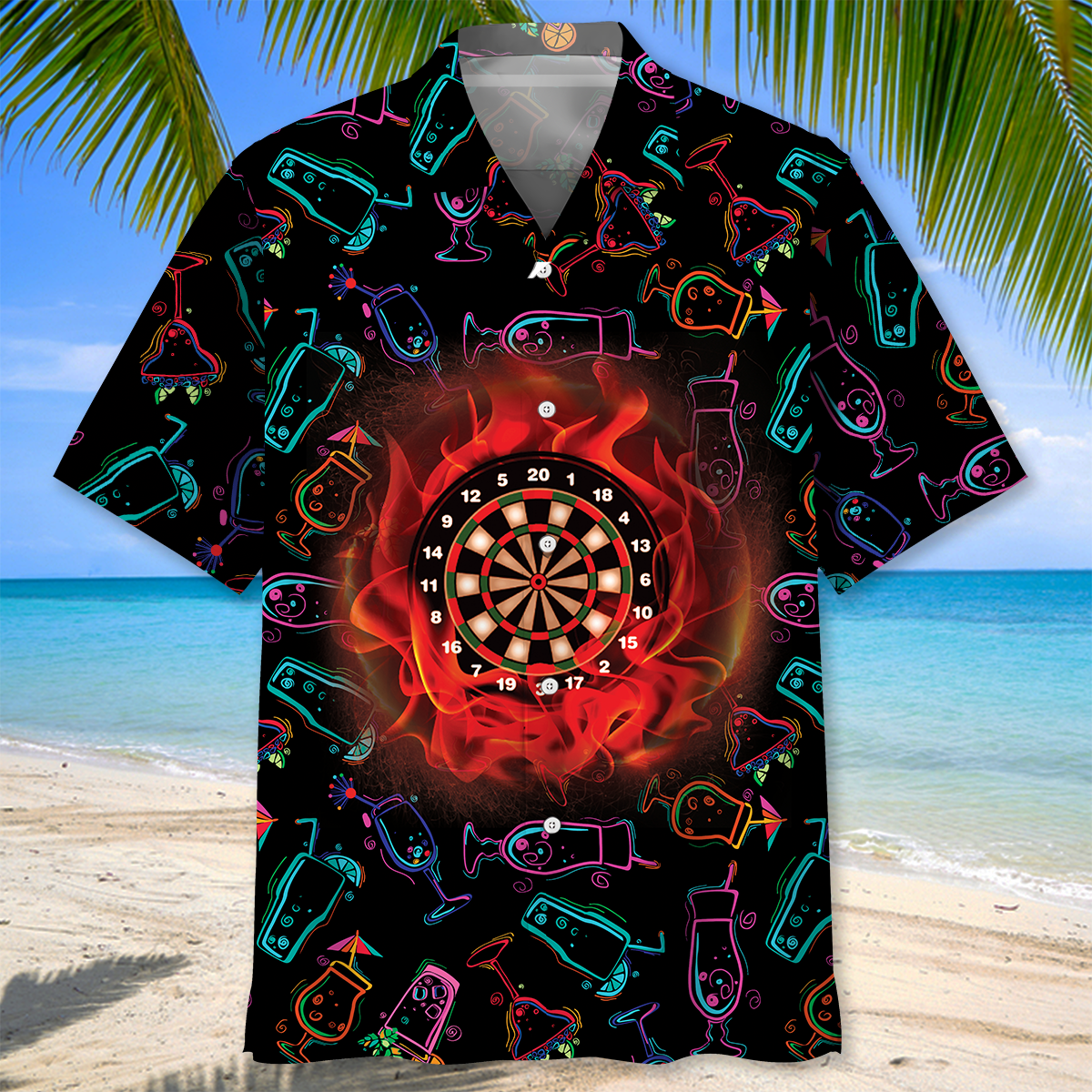 Darts Drink Hawaiian Shirt, Darts Team Hawaiian Shit For Men, Gift For Darts Player