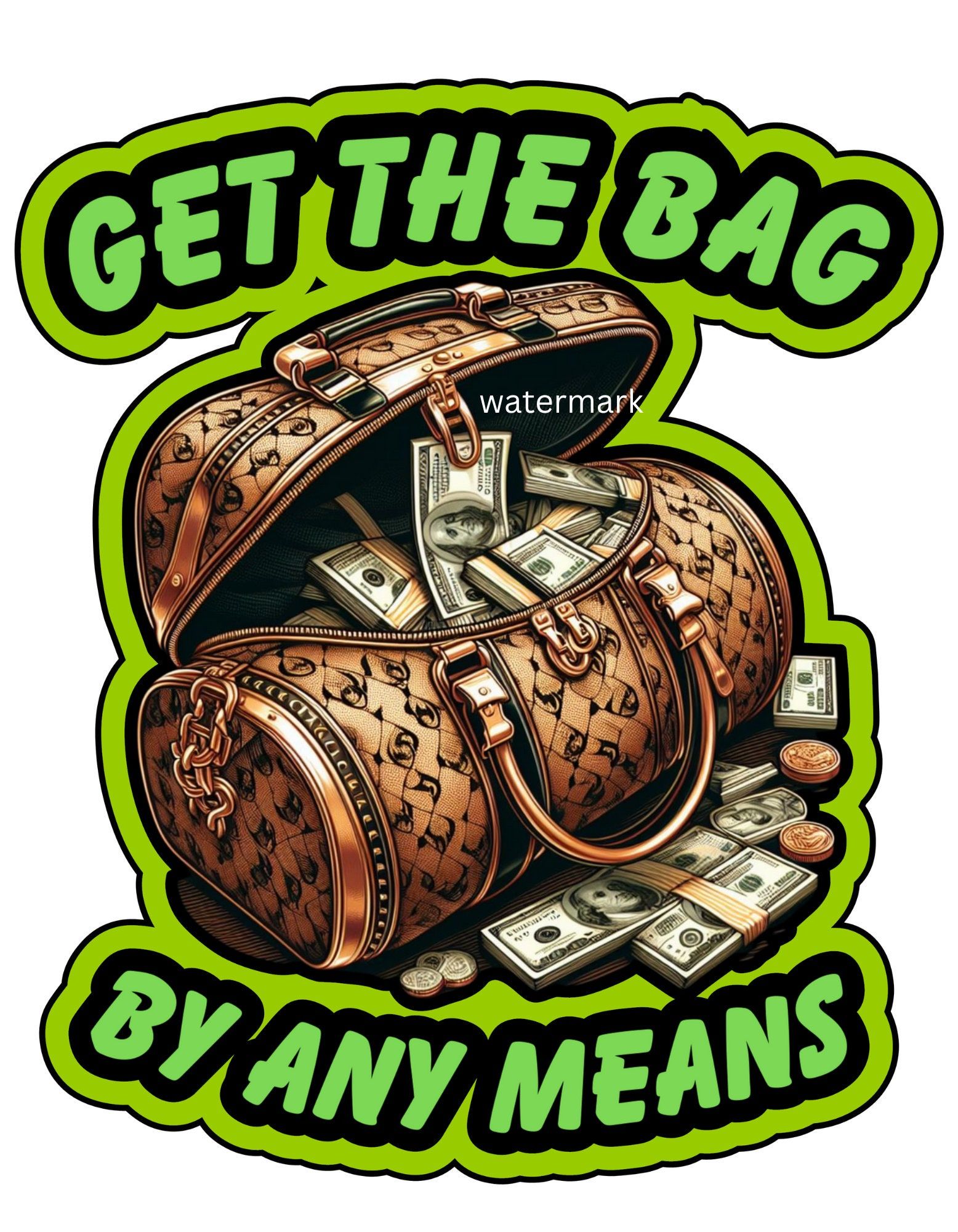 Get The Bag Duffle Bag Luxury Graphic SVG Vector Cutting Files PNG JPG Cricut Silhouette Tshirts Sublimation Tee Shirt Grinder fashionstation 0608 3096