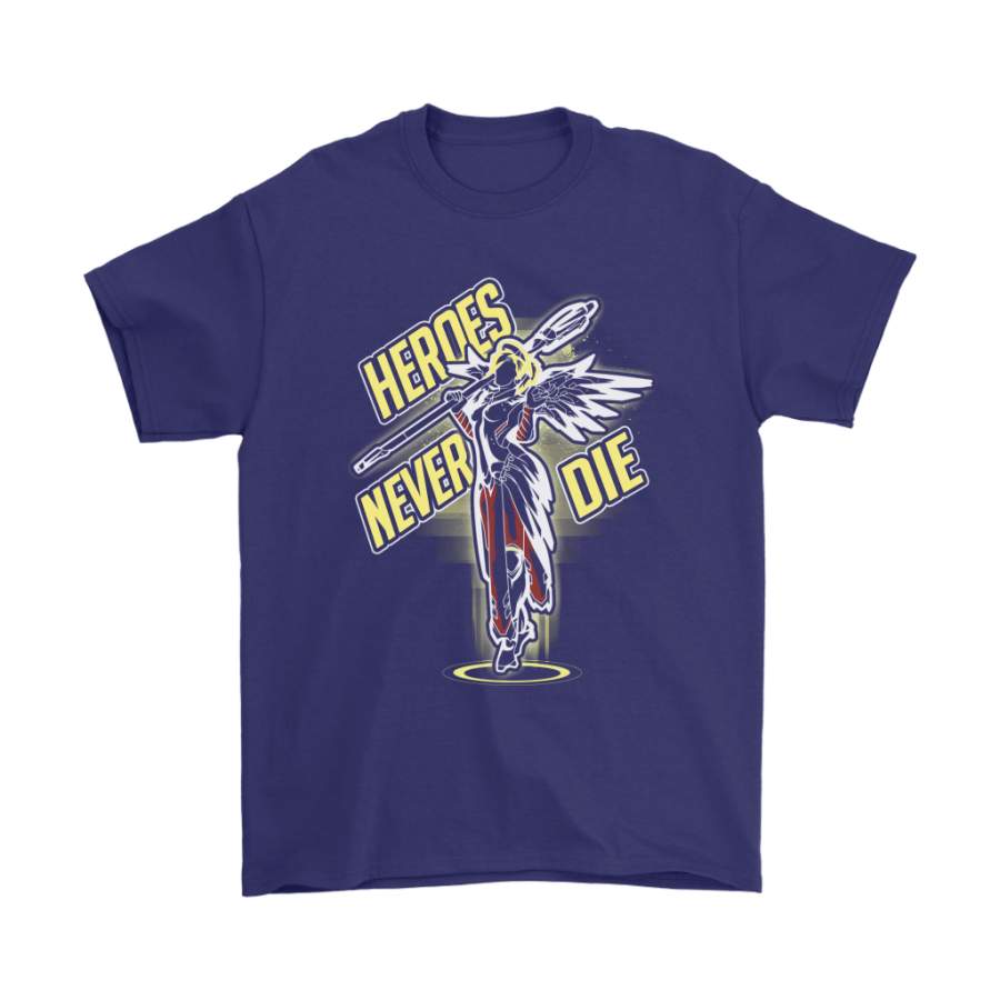 Heroes Never Die Angela Ziegler Mercy Overwatch Shirts Txtrend Shop