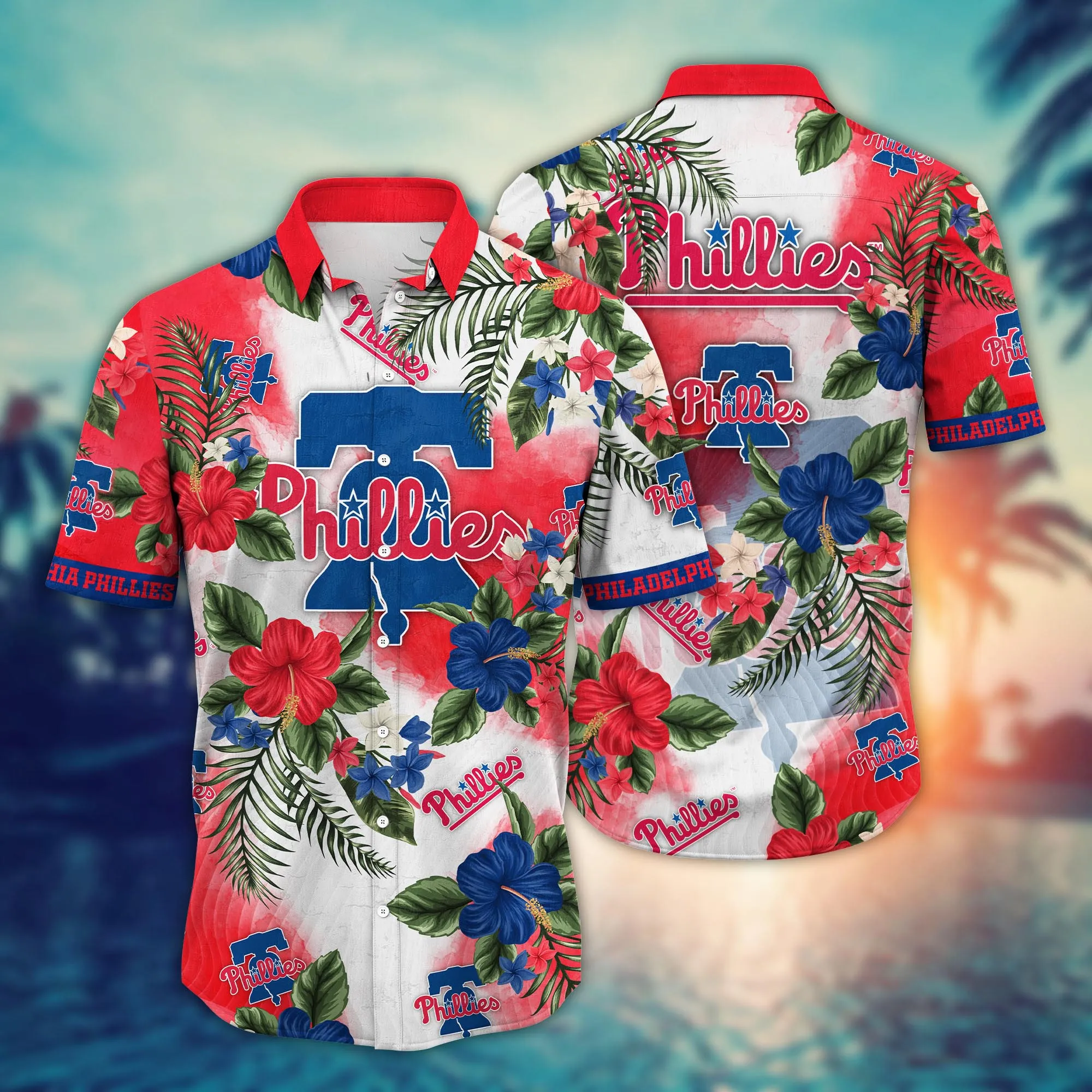 Philadelphia Phillies Mlb Hawaiian Shirt Ice Cream Seasontime Aloha Shirt