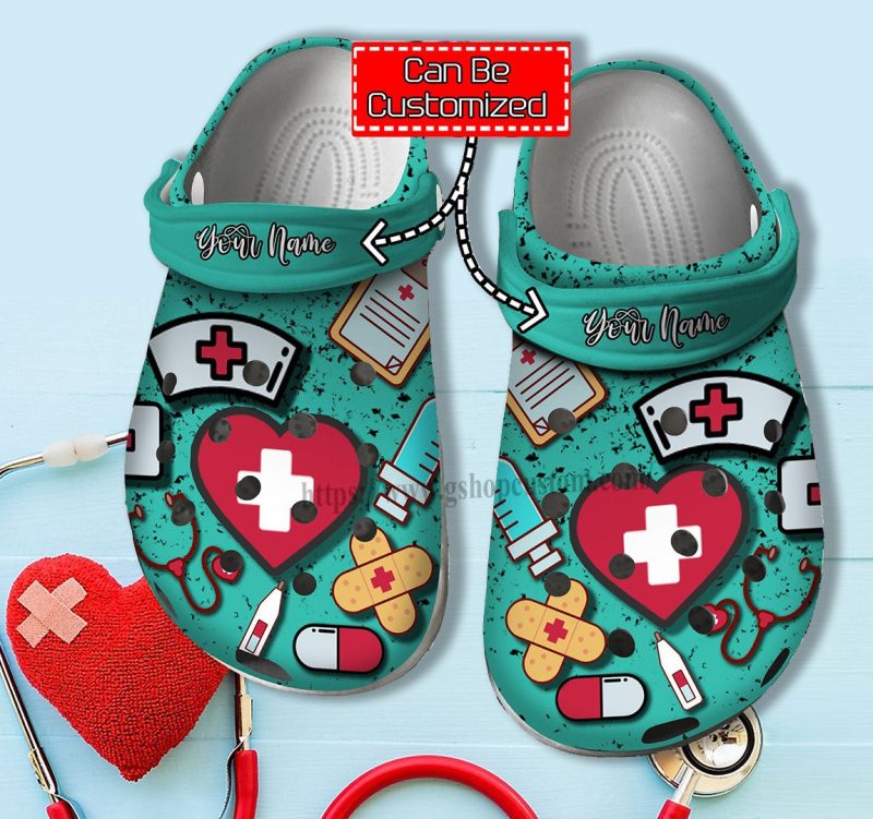 Personalized Clogs –  Nurse Doctor Item Chibi Shoes Gifts Mom Daughter – Nurse Cna Shoes Croc Clogs Customize Name Birthday Gift