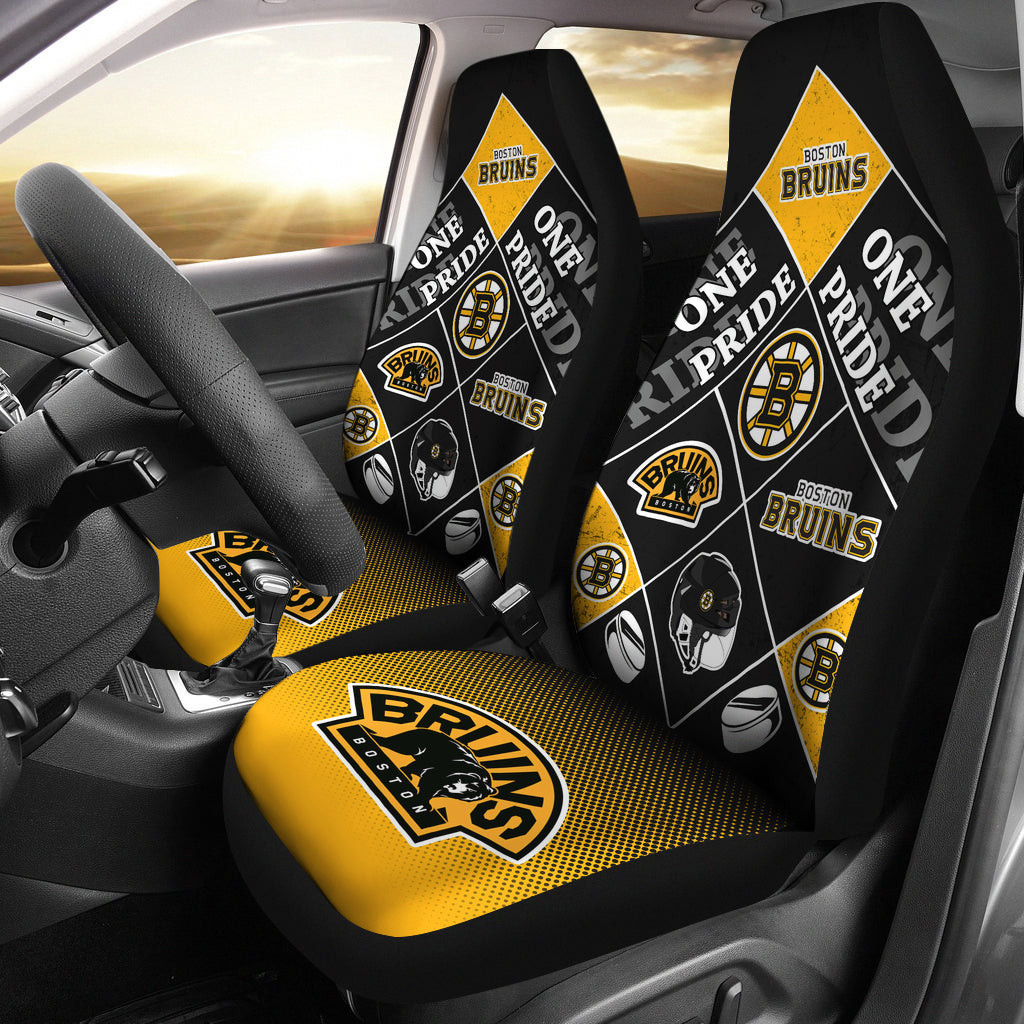 NHL Boston Bruins Car Seat Cover Set CSC4347