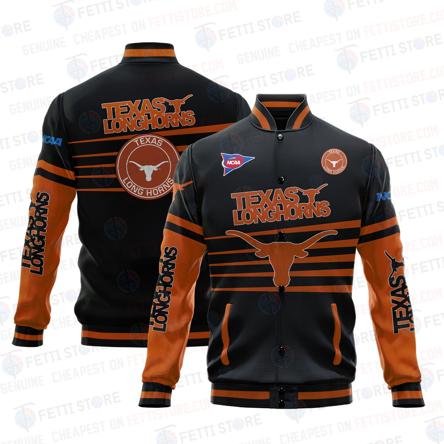 Texas Longhorns NCAA AOP Varsity Jacket