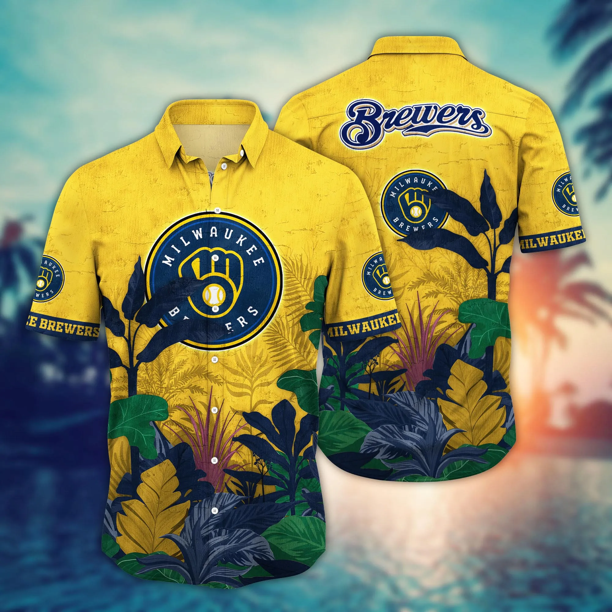 Milwaukee Brewers Mlb Hawaiian Shirt Pool Parties Club Aloha Shirt