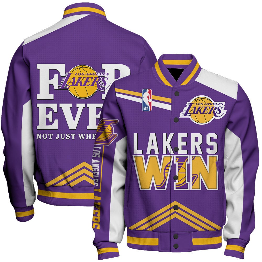 Los Angeles Lakers National Basketball Association AOP Varsity Jacket STM Ver 06