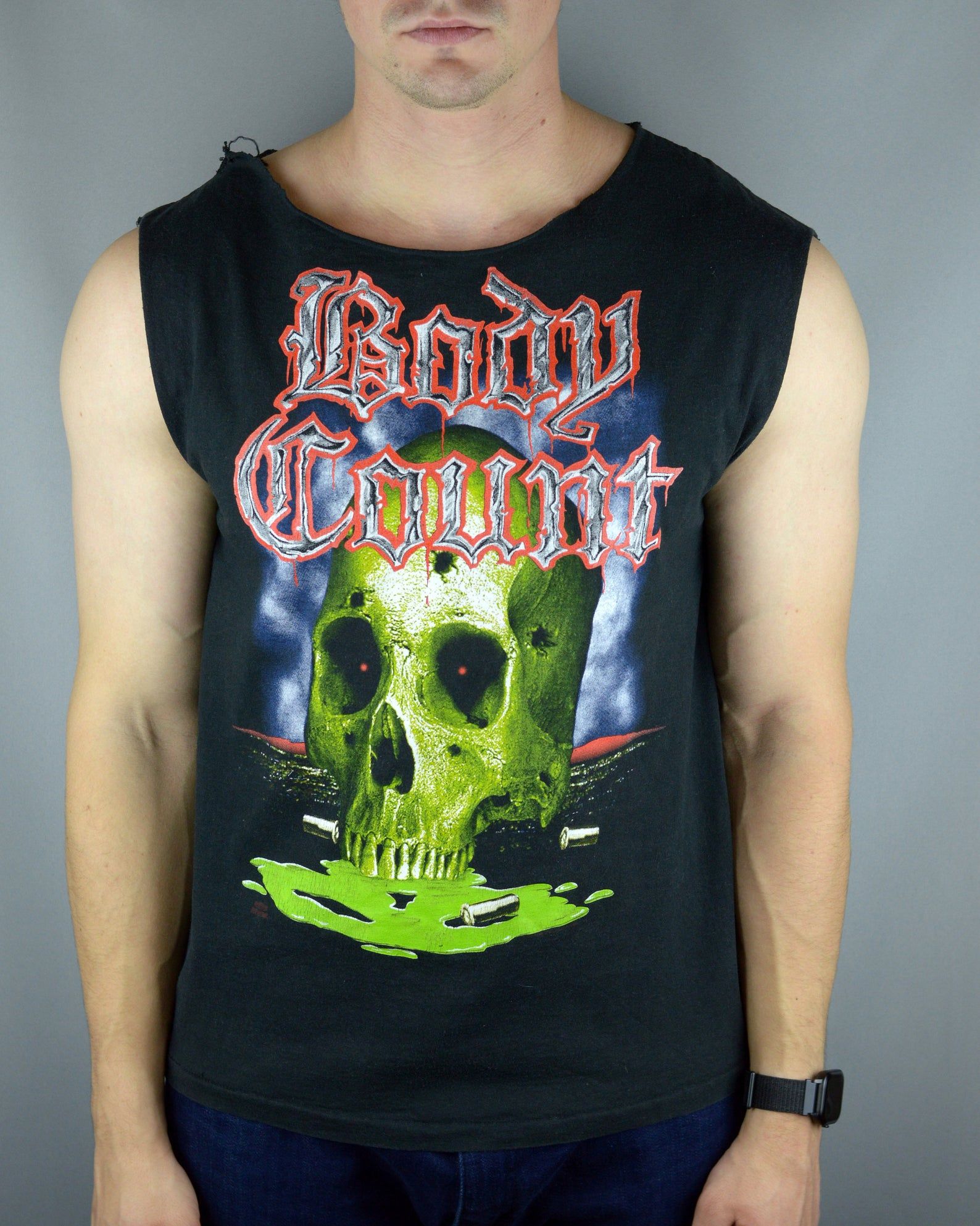 Vintage Body Count 90S Sleeveless T Shirt Single Stitch