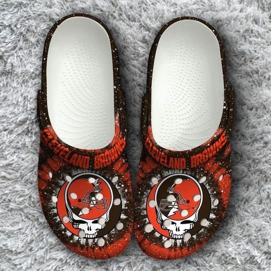 Cleveland Browns Grateful Dead Tie Dye Crocss Classic Clogs Shoes Ver363