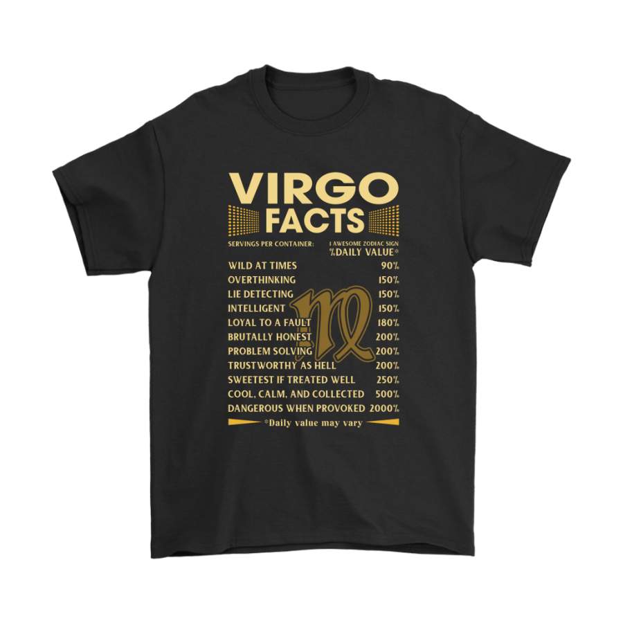 Zodiac Virgo Facts Awesome Zodiac Sign Daily Value Shirts