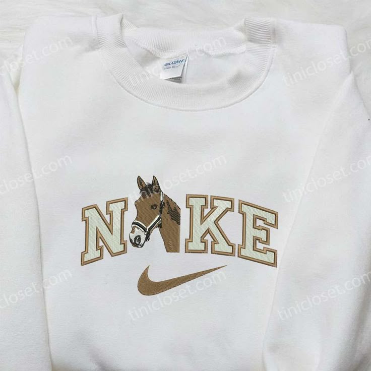 Nike x Brown Horse Embroidered Shirt, Animal Embroidered Shirt, Custom Nike Embroidered Shirt – Small Gifts Great Love Outfit ideas Shirt Outfit Ideas Shirt Hoodie Fashionstation 2705 221