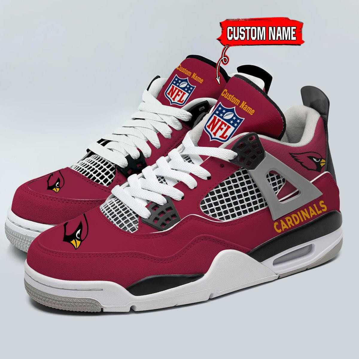 Arizona Cardinals Personalized Air Jordan 4 Sneaker