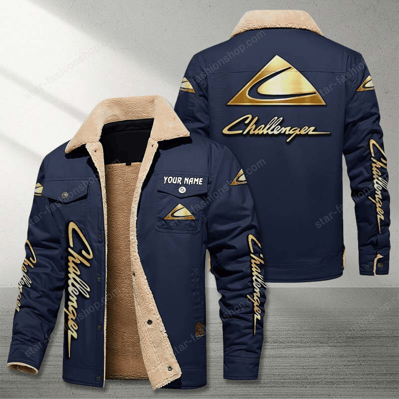 Challenger Navy Custom Name Stand Collar Jacket