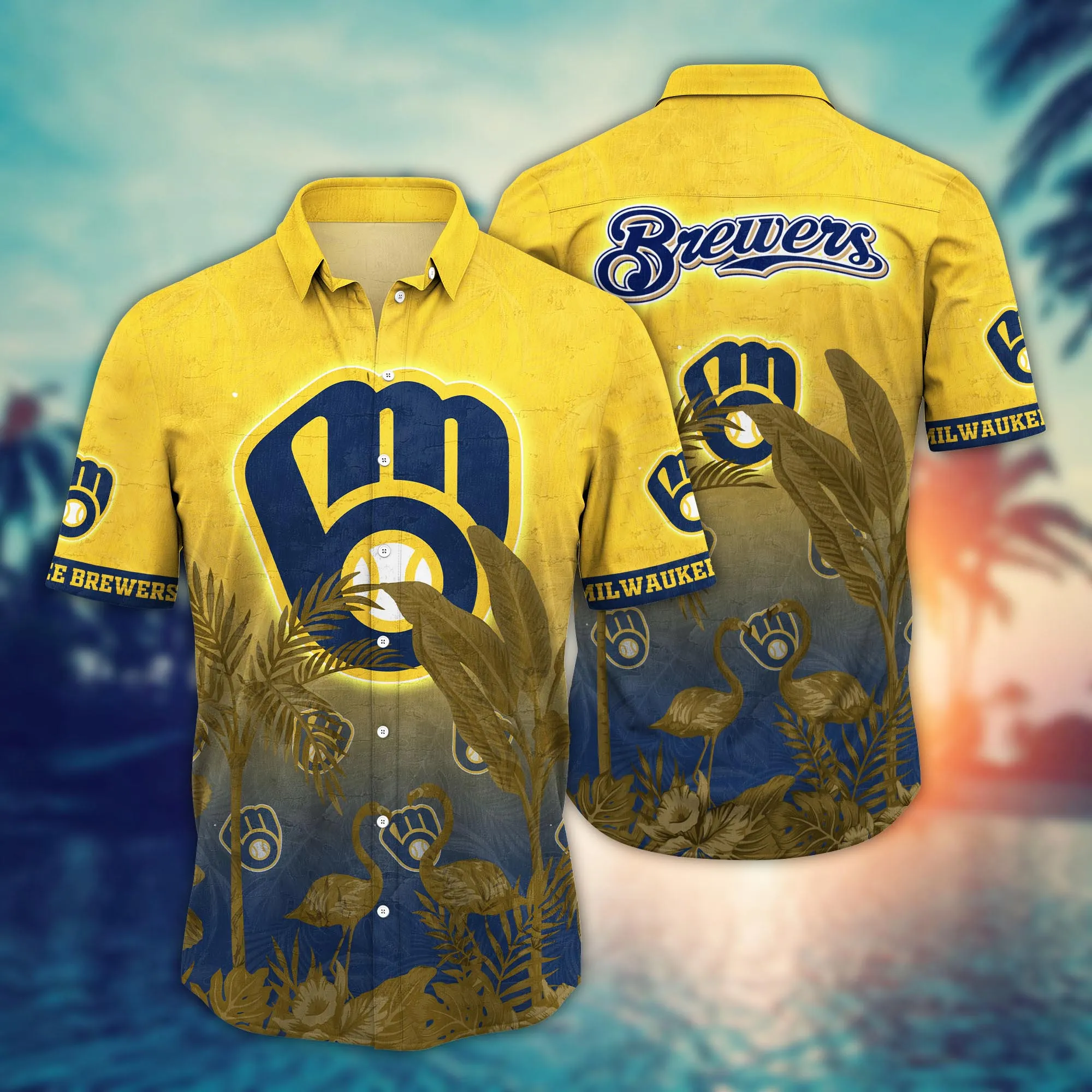 Milwaukee Brewers Mlb Hawaiian Shirt Heattime Aloha Shirt