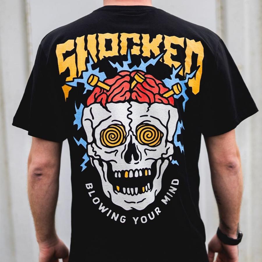 Fashion Skull Print Designer T-shirt