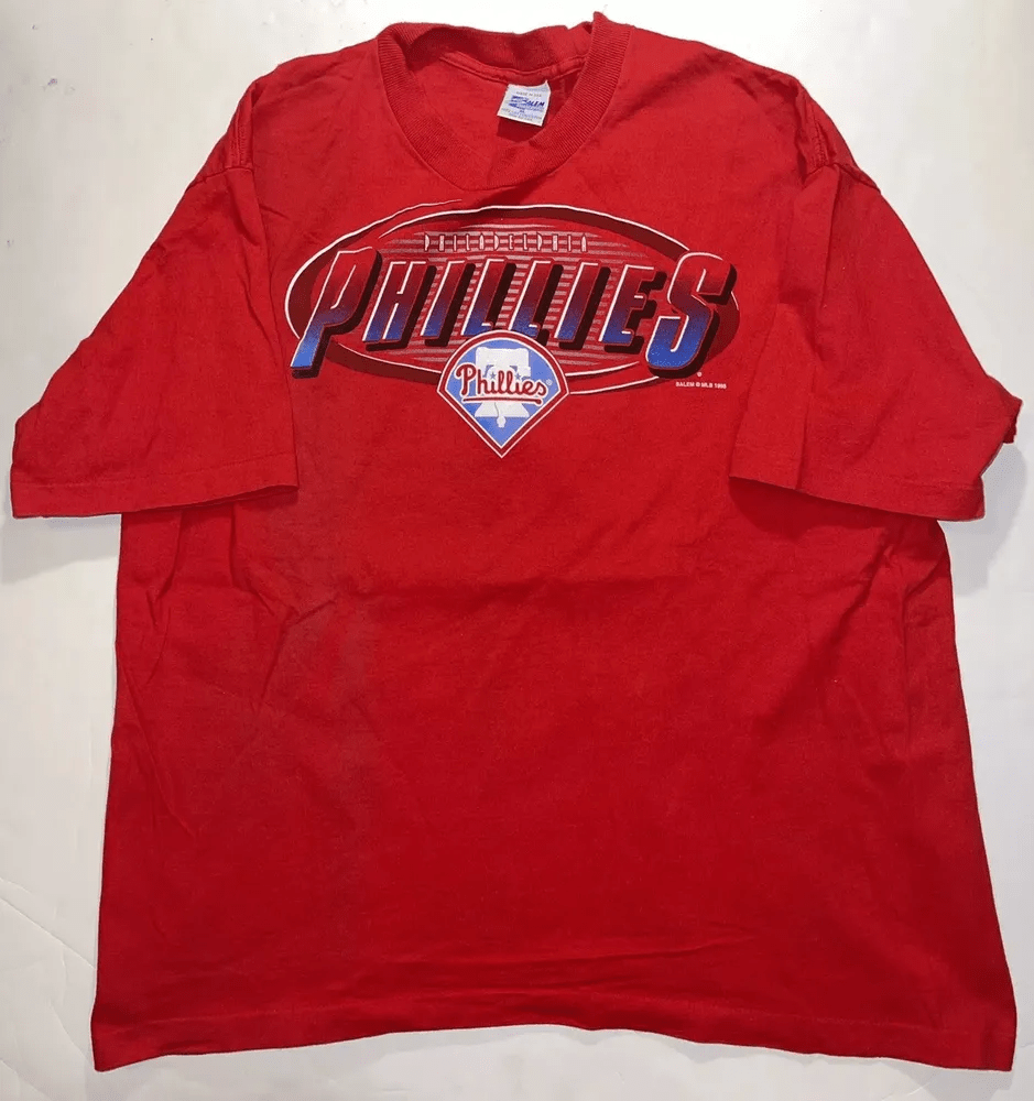 Vintage 90S Sportswear Philadelphia Phillies Graphic T Shirt Usa