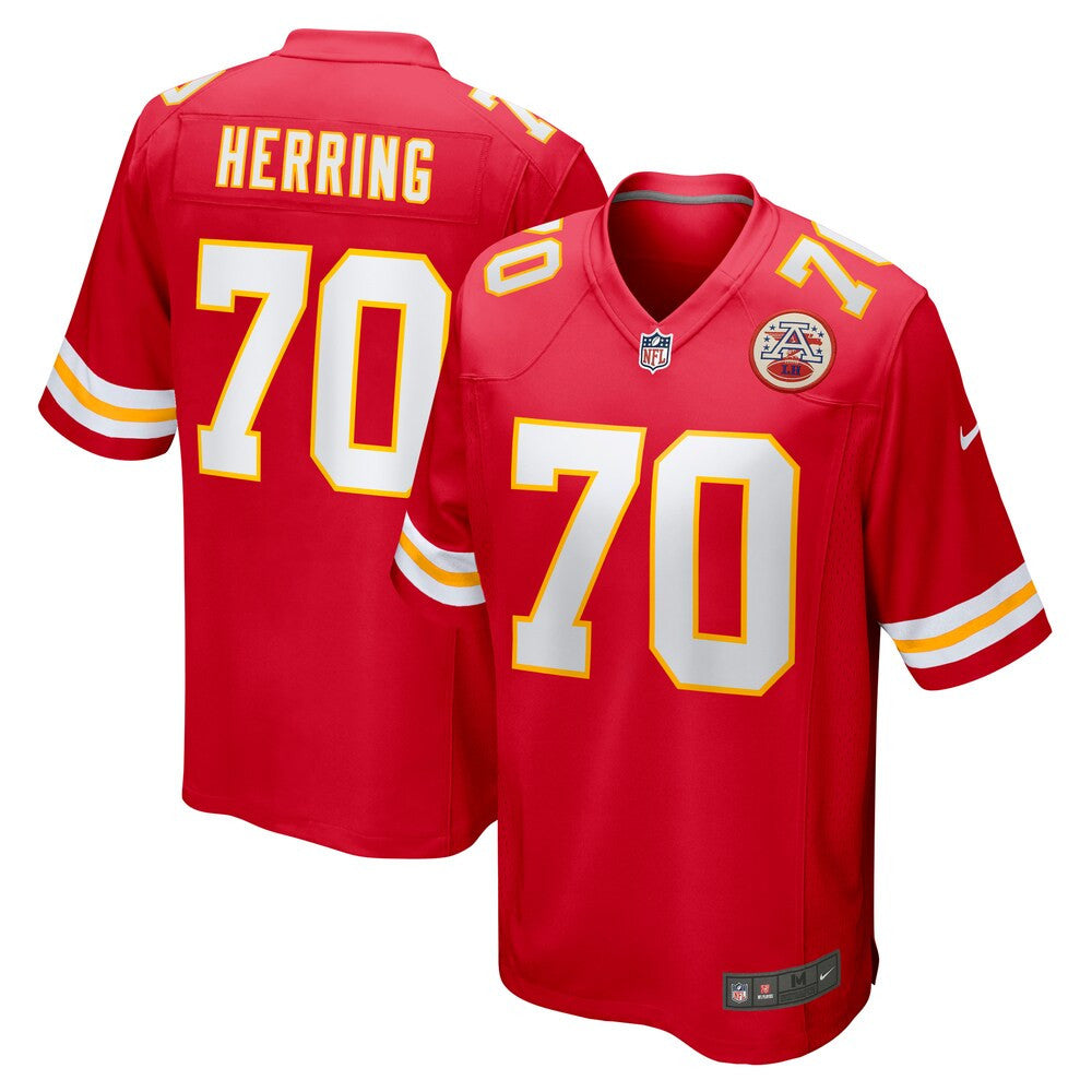 Men’S Kansas City Chiefs Malik Herring Nike Red Game Jersey