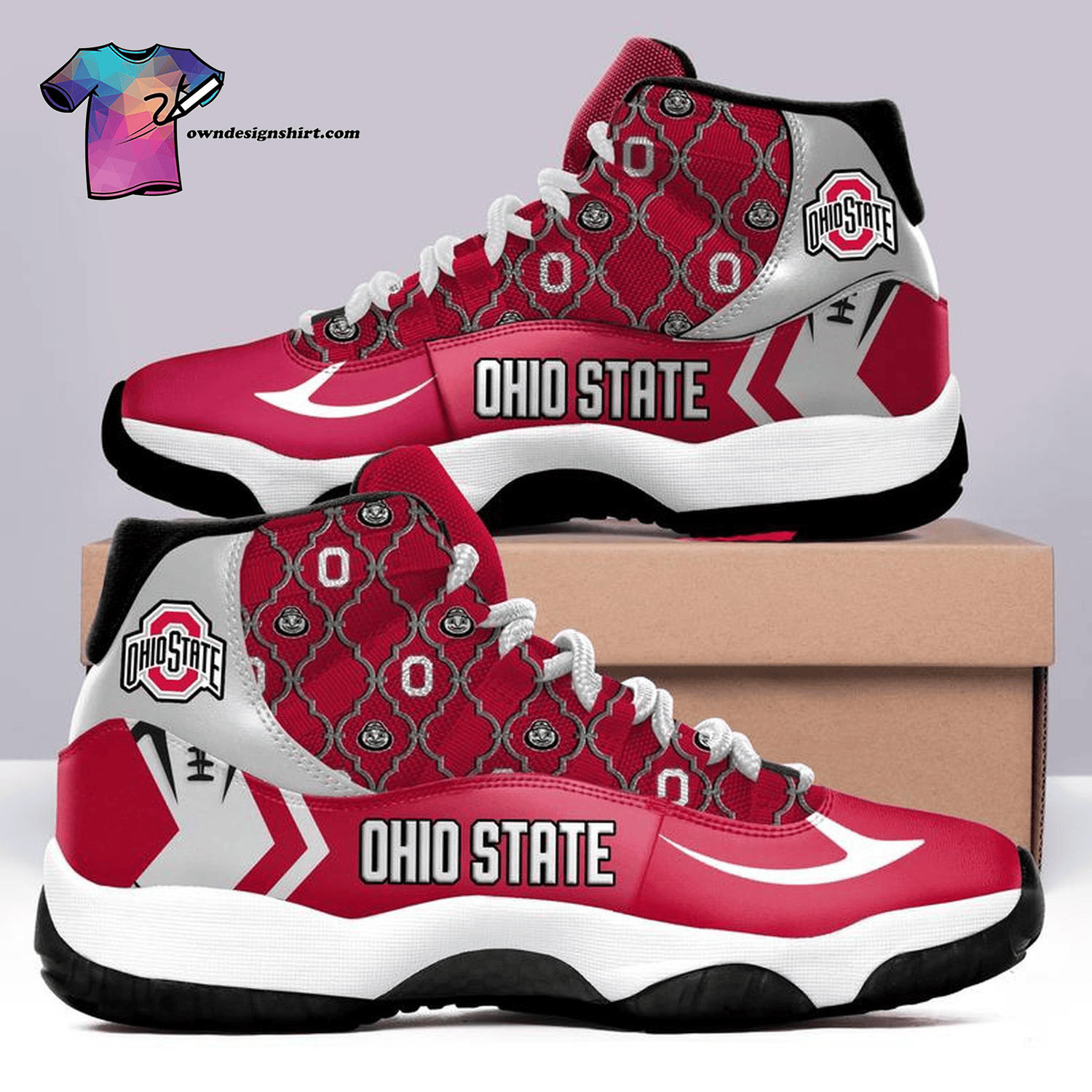 Ohio State Buckeyes Football Team JD 11 Shoes Sport Sneakers