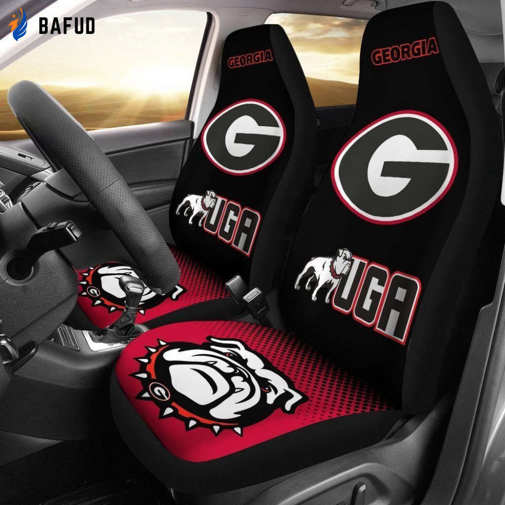 Georgia Bulldogs Car Seat Cover Set Gift For Fan CSC8365